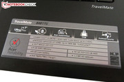 The TravelMate 8481TG has a number of security features.