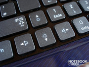 Brightness and volume control are managed via FN key.