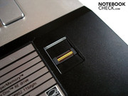 A fingerprint scanner can be found on the palm rest A fingerprint scanner can be found on the palm rest