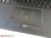 The logo on the touchpad doesn't necessarily have to be the same in the final customer version.