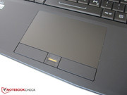 The touchpad has a fingerprint reader.
