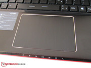 Few 15-inch models offer such a large touchpad.