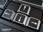 The arrow keys have a pleasant size The arrow keys have a pleasant size
