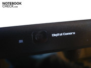 The integrated webcam shoots with 2.0 megapixels
