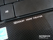The subnotebook supports Dolby Home Theater.