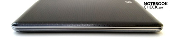 Front: Altec Lansing speakers on the sloping edge Front: Altec Lansing speakers on the sloping edge