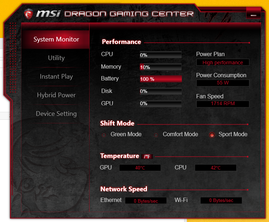 MSI Dragon (System idle)