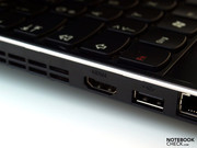 HDMI in the middle of the left edge HDMI in the middle of the left edge