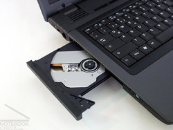 Often too loud: optical drive