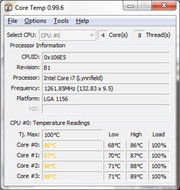 High temperature of the graphic card