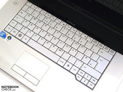 The keyboard and touchpad impress.