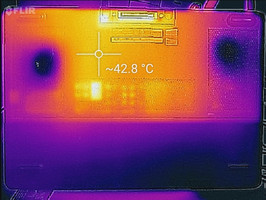 Thermal imaging, bottom of unit