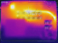 Thermal imaging, bottom of base unit