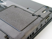Regarding material: A textile cover in leather optic was attached to the bottom side. Regarding material: A textile cover in leather optic was attached to the bottom side.