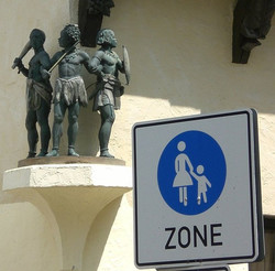 Pedestrian zones can prove be very dangerous