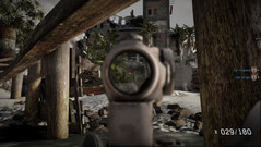 In zoom mode the weapon is blurred. In zoom mode the weapon is blurred.