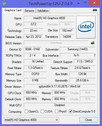 Systeminfo GPUZ (HD 4000)