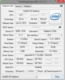 System info GPU-Z Intel HD Graphics (Ivy Bridge)