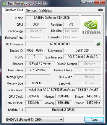 GTX 280M GTX 280M