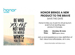 Huawei ready to announce new Honor device for Europe