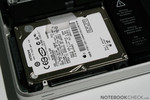 Quiet 500 GB hard disk in the test model