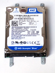 The current model is made by Western Digital, and has a 640 GB capacity.