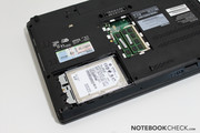 Two easily accessible flaps on the bottom of the laptop allow for swapping or removal of hardware components such as ... Two easily accessible flaps on the bottom of the laptop allow for swapping or removal of hardware components such as ...