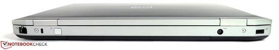 Rear: LAN, Kensington Lock, AC jack, USB 2.0 Rear: LAN, Kensington Lock, AC jack, USB 2.0