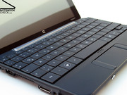 The HP Compaq Mini 701eg can score points above all with its liberal keyboard. The HP Compaq Mini 701eg can score points above all with its liberal keyboard.