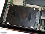 The HDD can be easily accessed via the maintenance panels...