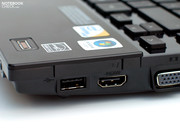 The digital HDMI port for connecting an external monitor is the laptop's highlight in this regard. The digital HDMI port for connecting an external monitor is the laptop's highlight in this regard.