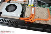 The high-end graphics card lets the 17 incher work up a sweat. The high-end graphics card lets the 17 incher work up a sweat.