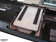 A HDD, SSD or hybrid model is used as the hard disk.