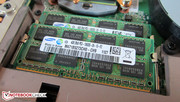 Schenker endowed our test machine with 16GB DDR3-RAM. Schenker endowed our test machine with 16GB DDR3-RAM.