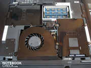 Two hard disks and the RAM are accessible Accessing the other components is far more complicated Two hard disks and the RAM are accessible. Accessing the other components is far more complicated