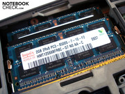 Two bars, each with a 2048 MByte DDR3 RAM, are already built-in