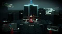 Turrets are hacked through mini games. Turrets are hacked through mini games.