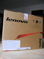 Lenovo's ThinkPad Edge E335 comes in a simple, rather unstylish box.