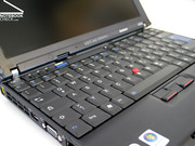 Almost the complete case breadth is used to accomodate a full-fledged keyboard in the 12 inch Thinkpad X200s.