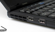 Generally only the most common ports are provided: USB, VGA, LAN