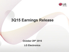 LG reporting lower sales and profit slump for Q3 2015