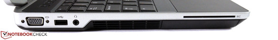 Left side: VGA, USB 3.0, audio, Smart Card reader Left side: VGA, USB 3.0, audio, Smart Card reader