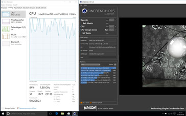 Windows 10: 2.4-2.6 GHz at first, then drop to 1.6-2.0 GHz