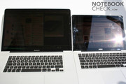 The design of the 17" is ultimately an enlargement of the MacBook.