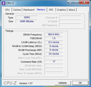 System information CPUZ RAM