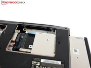 A 2.5-inch slot is found under the optical drive.