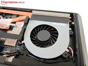 The fan increases its speed considerably during load.