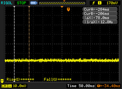 No PWM (Puls Width Modulation) detectable.