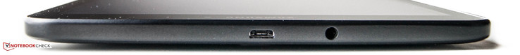 Top: USB port, audio combo-jack