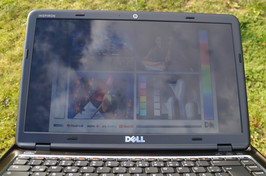 ...the Inspiron is not suitable for outdoor use.